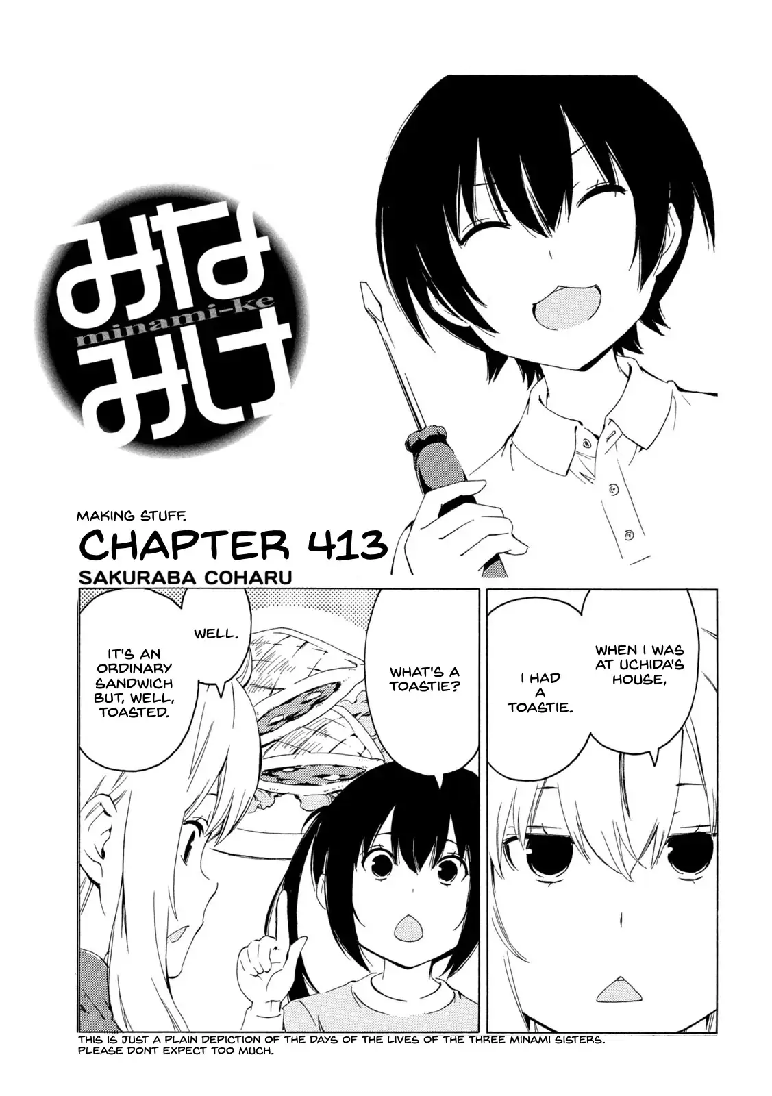 Minami-ke-Chapter 413